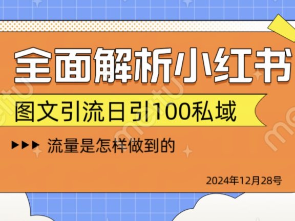 全面解析小红书图书引流日引100私域